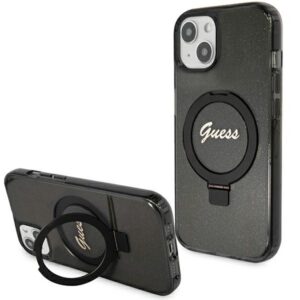 Guess MagSafe dėklas su žiedu iPhone 13/14/15 – juodas