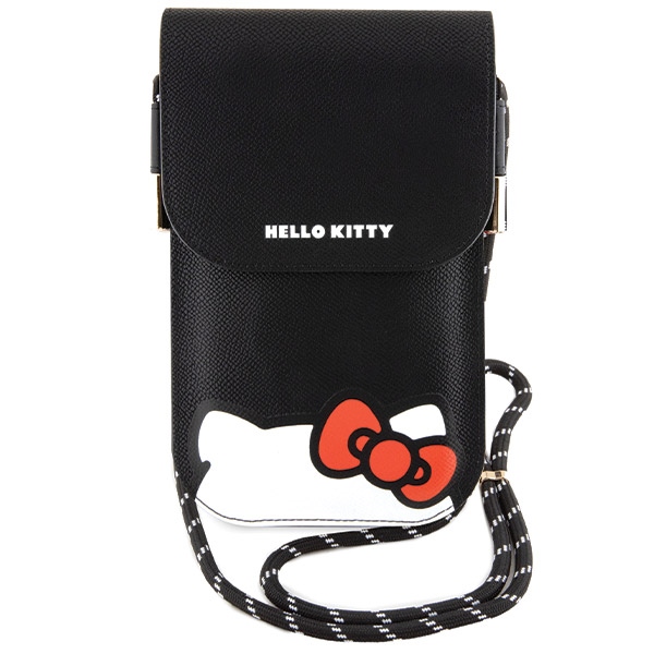 Hello Kitty Leather Hiding Kitty Cord rankinys - juoda