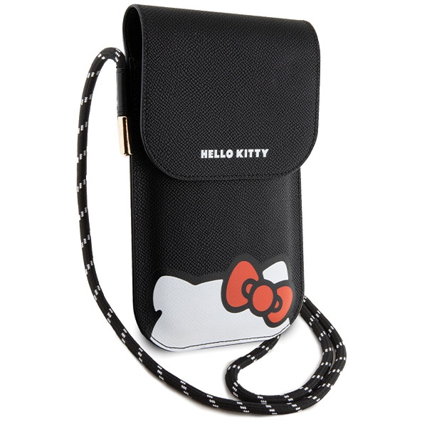 Hello Kitty Leather Hiding Kitty Cord rankinys - juoda