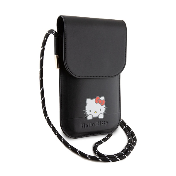 Hello Kitty Leather Daydreaming Cord krepšys - juoda