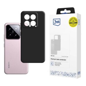 3mk matinis dėklas, skirtas Xiaomi 14 - juodas