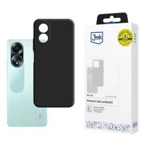 3mk matinis dėklas, skirtas Oppo A58 4G – juodas