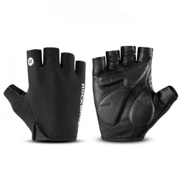 Rockbros S106BK dviračio pirštinės, dydis M - juodos