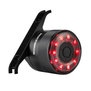 Rockbros Q1 galinė dviračio lempa 7 spalvų LED + USB-C - USB-A kabelis - juoda