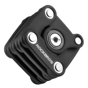 Rockbros WD795 sulankstomai dviračio spyna - juoda