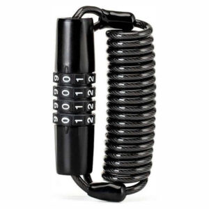 Rockbros T609 dviračio spyna su kombinacija, iki 1,5 m ilgio - juoda