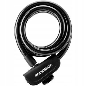 Rockbros RKS515-BK raktine dviračio spyna, 1.1 m ilgio - juoda