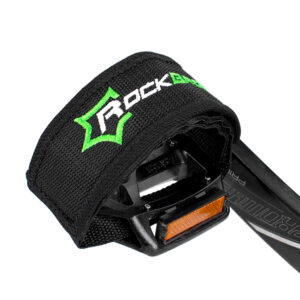 Rockbros GZT1001 dviračio pedalų dirželiai 2 vnt. - juoda