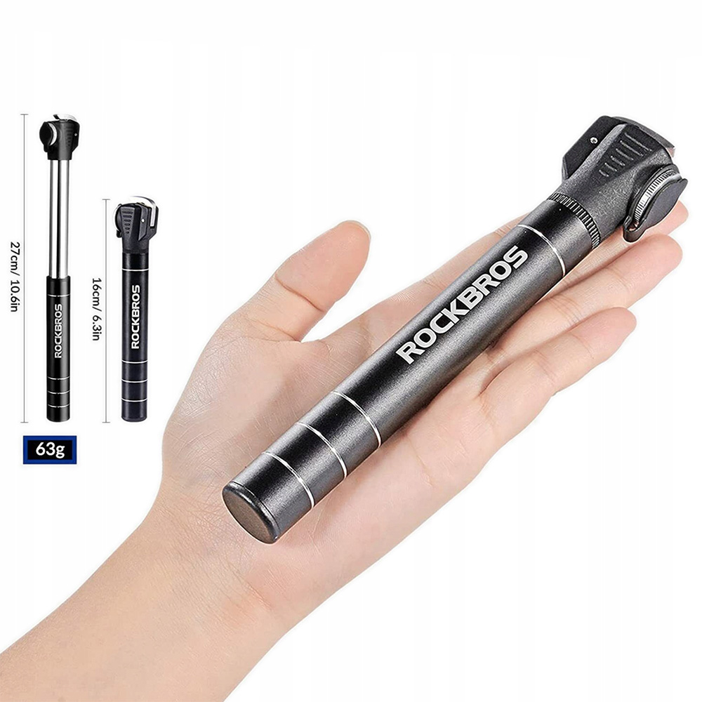 Rockbros JG-1040B mažas dviračio siurblys - juodas