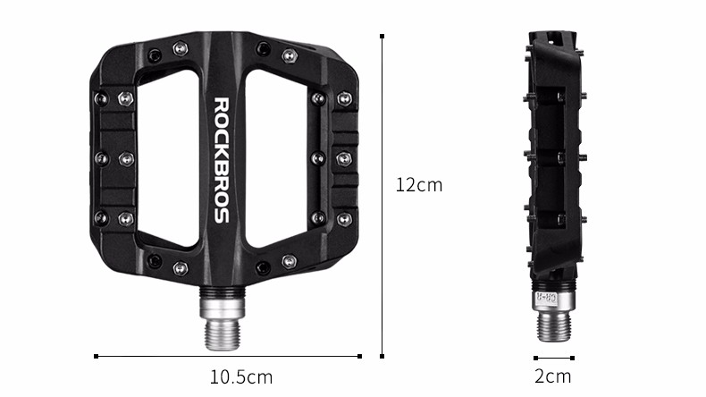 Rockbros 2017-12CBK Nylono dviračio pedalai - juodi