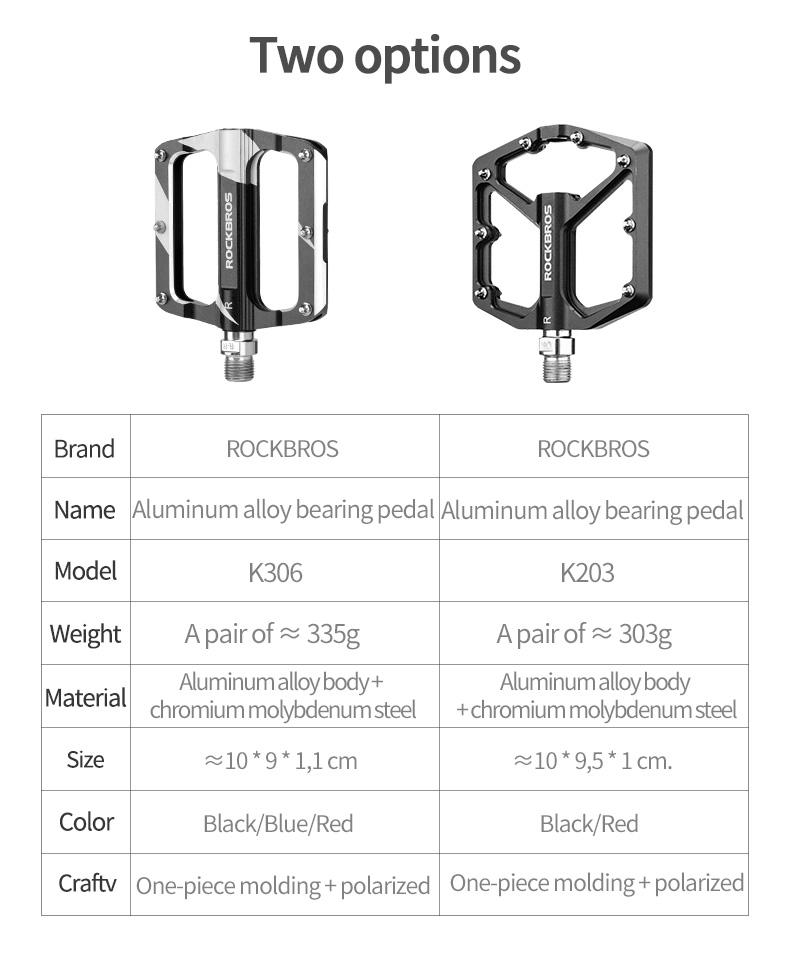 Rockbros K203-BK Dviračio pedalai - juodi