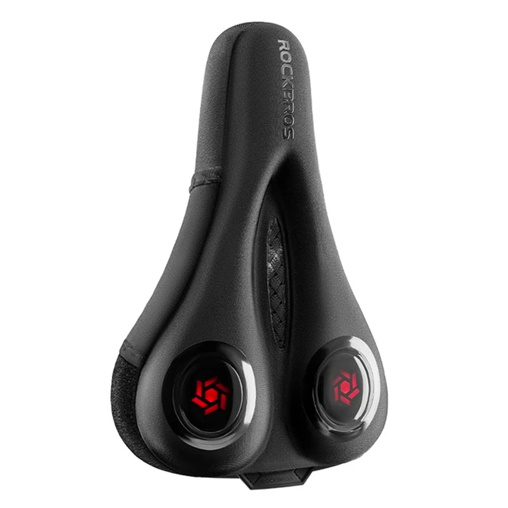 Rockbros LF044R sėdynės užvalkalas + lietaus apsauga - juodas ir raudonas
