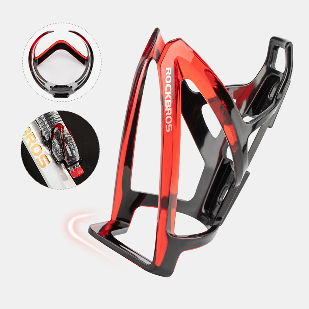 Rockbros FK338 dviračio butelio laikiklis - juodas ir raudonas