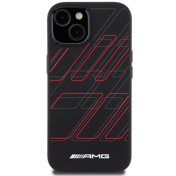 AMG silikoninis MagSafe dėklas iPhone 15/14/13 – juodas