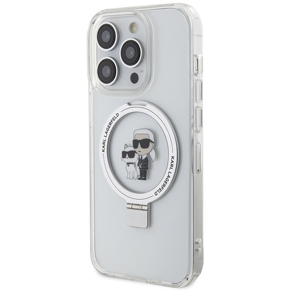 Karl Lagerfeld MagSafe dėklas iPhone 13 Pro Max – baltas