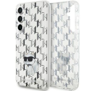 Karl Lagerfeld skaidrus dėklas Samsung Galaxy S23 FE – Monogram Choupette