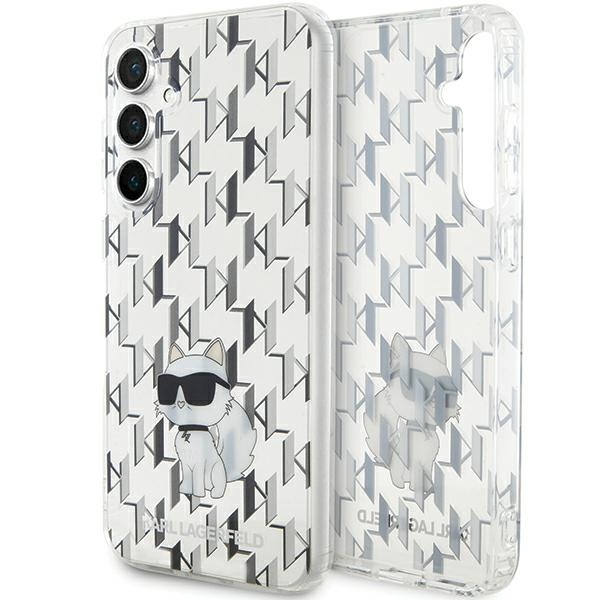 Karl Lagerfeld skaidrus dėklas Samsung Galaxy S23 FE – Monogram Choupette