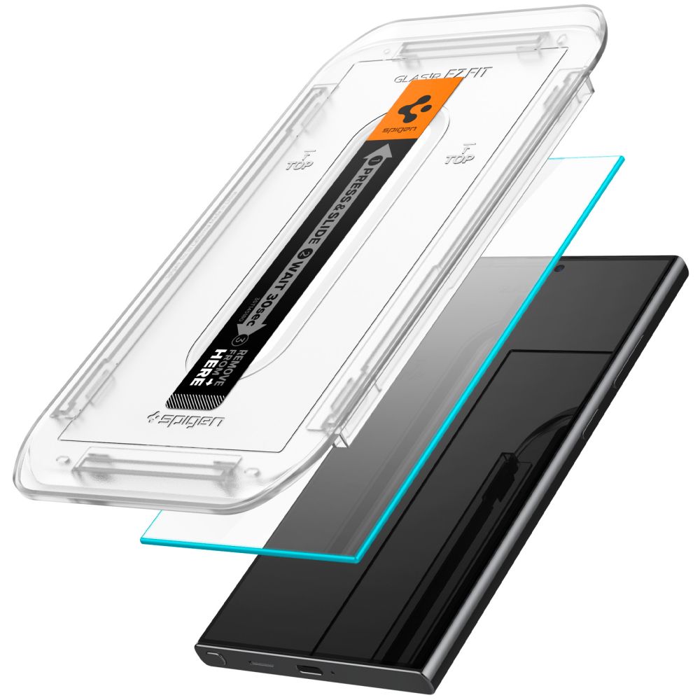 Apsauginis stiklas Spigen Glas.tR EZ Fit, Galaxy S24 Ultra, 2 vnt., skaidrus