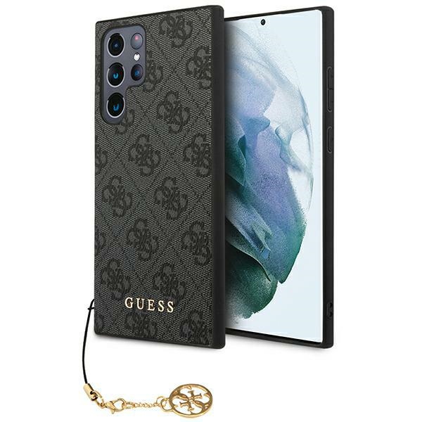 Guess 4G Charms dėklas Samsung Galaxy S24 Ultra – juodas