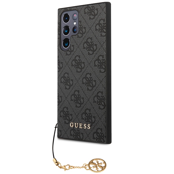 Guess 4G Charms dėklas Samsung Galaxy S24 Ultra – juodas