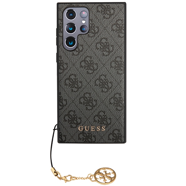 Guess 4G Charms dėklas Samsung Galaxy S24 Ultra – juodas
