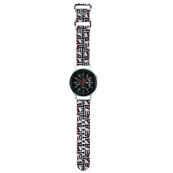 Hello Kitty silikoninės galvutės ir juostelės universalios 22 mm - juodos