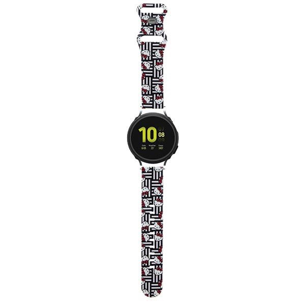 Hello Kitty silikoninės galvutės ir juostelės universalios 20 mm - juodos