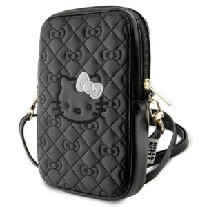 Hello Kitty Quilted Bows Strap krepšys - juoda