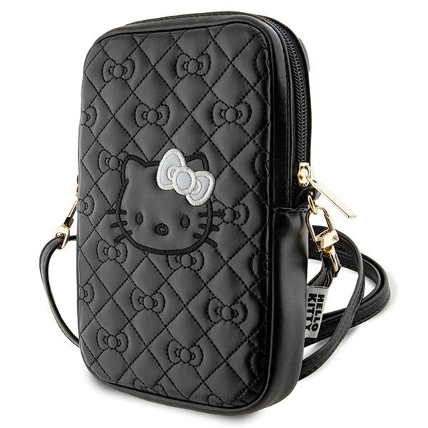 Hello Kitty Quilted Bows Strap krepšys - juoda
