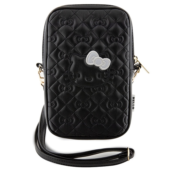 Hello Kitty Quilted Bows Strap krepšys - juoda