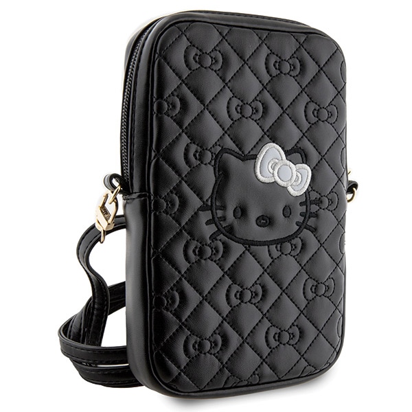 Hello Kitty Quilted Bows Strap krepšys - juoda