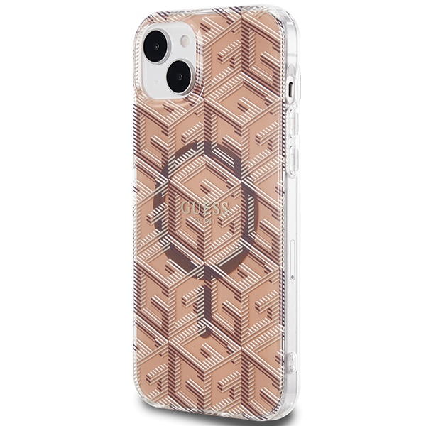 Guess MagSafe dėklas iPhone 15/14/13 (6,1") – rudas
