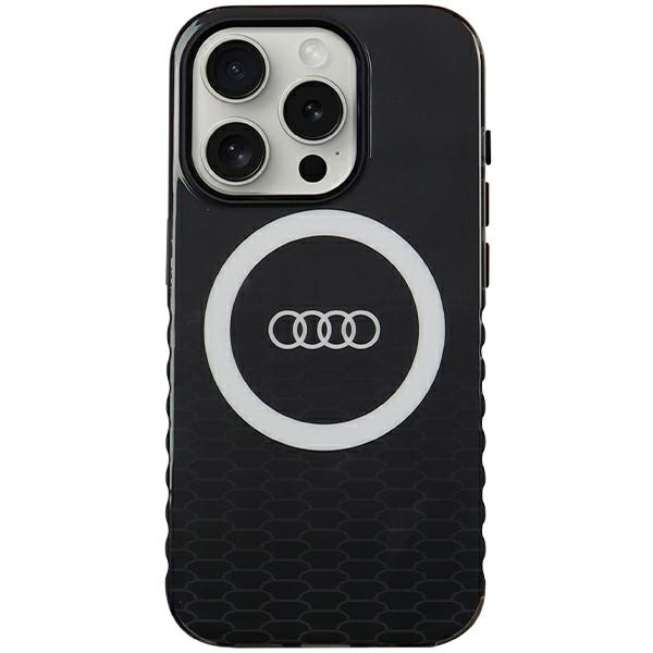 Audi MagSafe dėklas iPhone 15 Pro – juodas