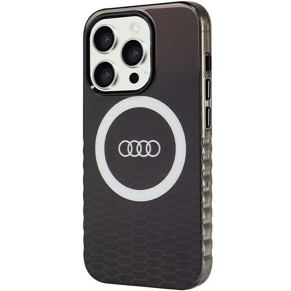 Audi MagSafe dėklas iPhone 15 Pro – juodas