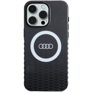 Audi MagSafe dėklas iPhone 15 Pro Max – juodas