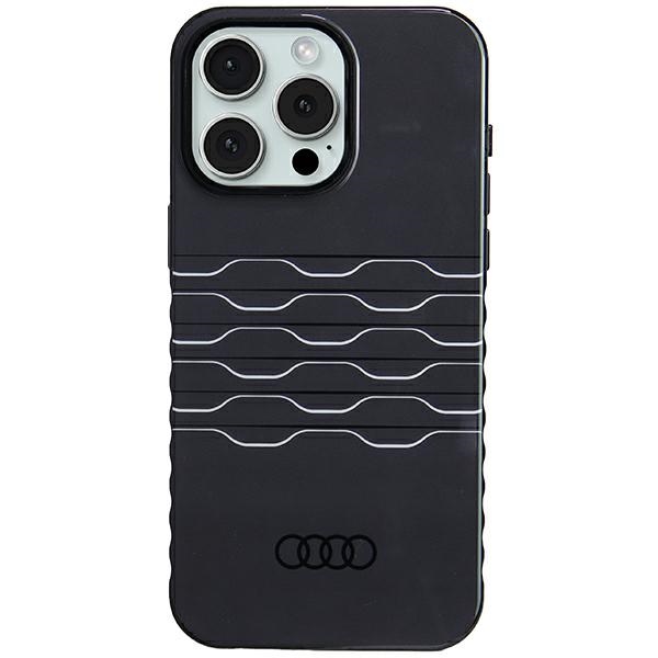 Audi MagSafe dėklas iPhone 15 Pro Max – juodas