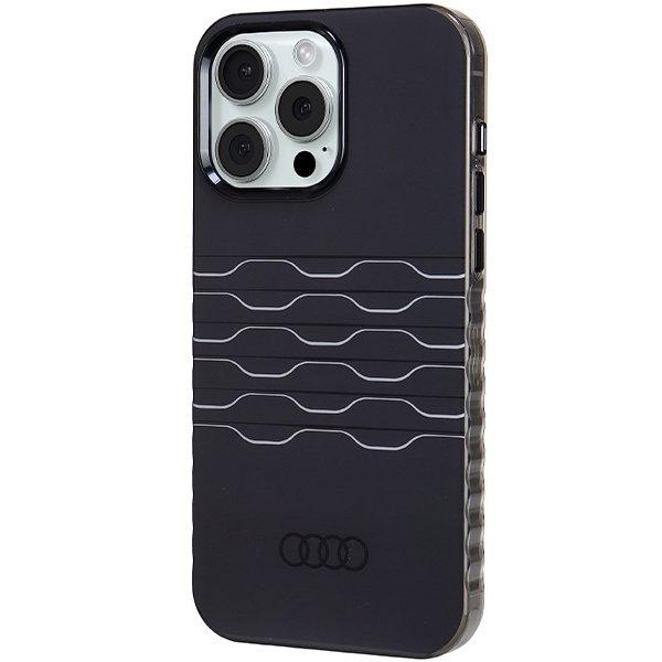 Audi MagSafe dėklas iPhone 15 Pro Max – juodas