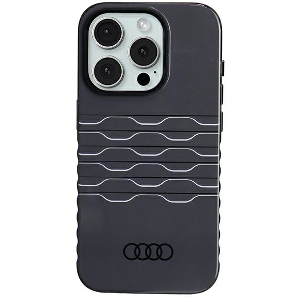 Audi IML MagSafe dėklas iPhone 15 Pro – juodas
