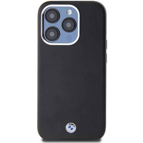 BMW Signature Wrapped Metal MagSafe dėklas iPhone 14 Pro - juodas