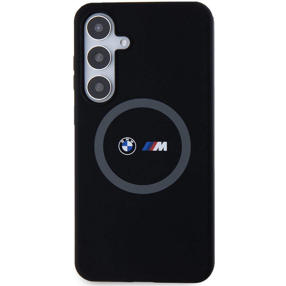 BMW silikoninis MagSafe dėklas Galaxy S24+ – juodas