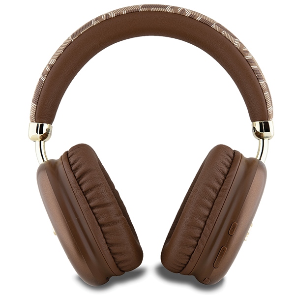 Guess GCube Metallic Script Logo Bluetooth virš ausies ausinės - ruda