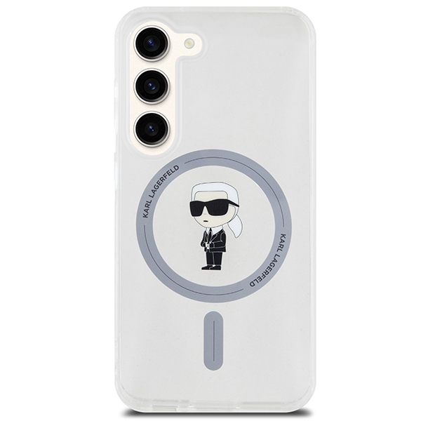 Karl Lagerfeld MagSafe dėklas Galaxy S23 – skaidrus