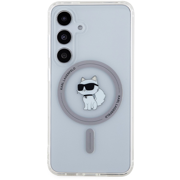 Karl Lagerfeld MagSafe dėklas Galaxy S24 – skaidrus