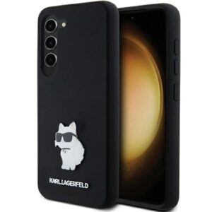 Karl Lagerfeld silikoninis dėklas Galaxy S23 – juodas