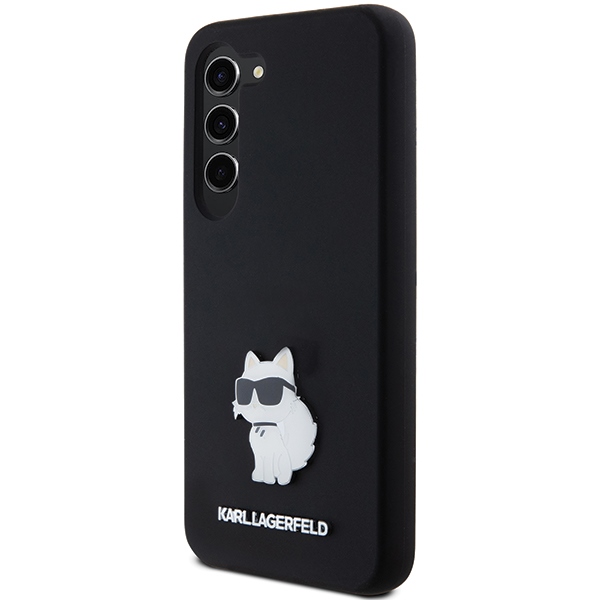 Karl Lagerfeld silikoninis dėklas Galaxy S23 – juodas
