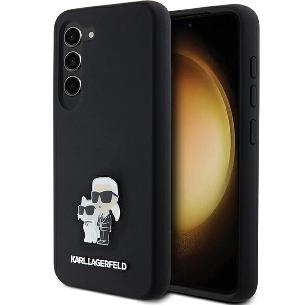 Karl Lagerfeld silikoninis dėklas Samsung Galaxy S23 – juodas
