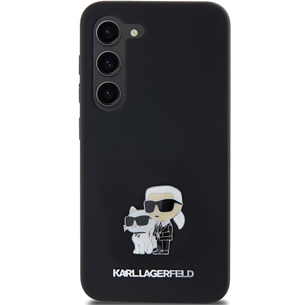 Karl Lagerfeld silikoninis dėklas Samsung Galaxy S23 – juodas