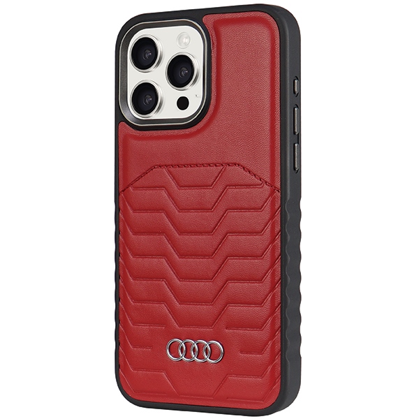 Audi MagSafe dėklas iPhone 14 Pro Max – raudonas