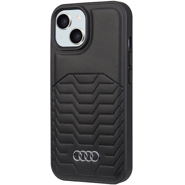 Audi MagSafe dėklas iPhone 15/14/13 – juodas
