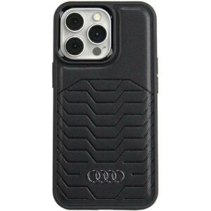 Audi MagSafe eko odos dėklas iPhone 15 Pro – juodas